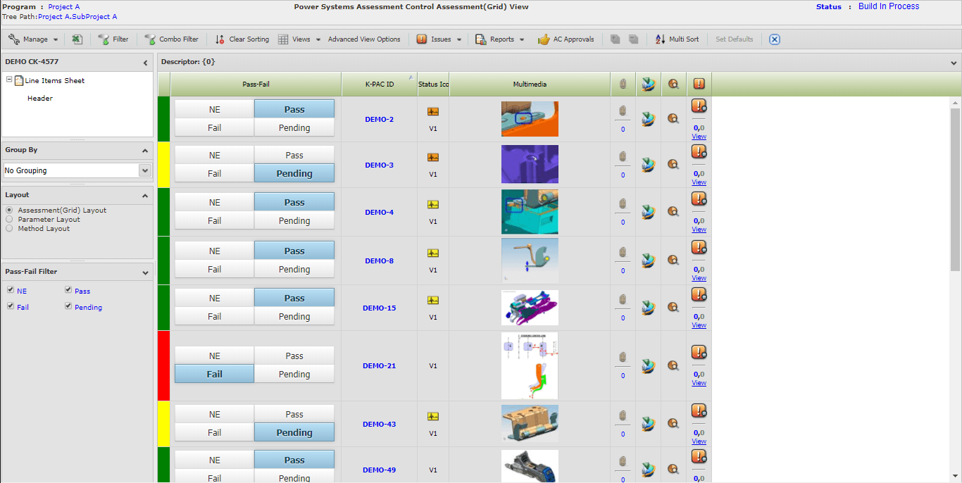 a tab screenshot of power system assessment control assessment