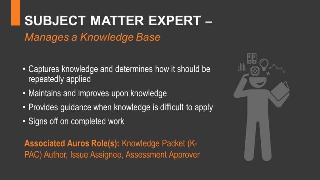 Subject Matter Expert (SME)